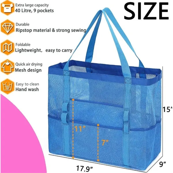 Mesh Beach Tote Travel Bag