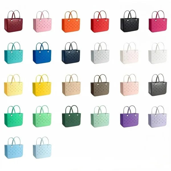 EVA Perforated Beach Tote Outdoor Bag Open-Top Travel Basket