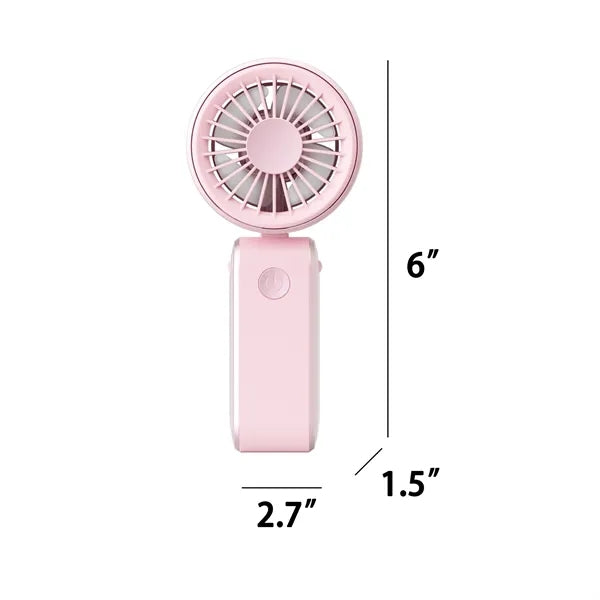 Portable Neck Fan Folding Handheld Mini USB Rechargeable
