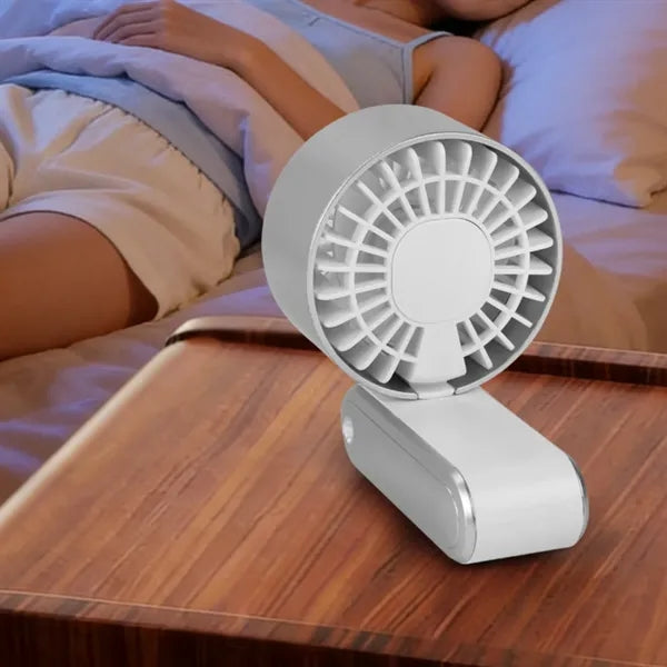 Portable Neck Fan Folding Handheld Mini USB Rechargeable
