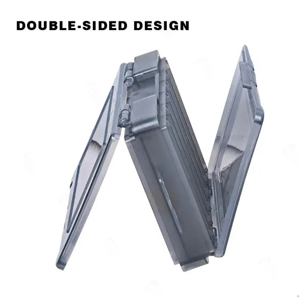Outdoor fishing tackle box double-sided 12 dividers