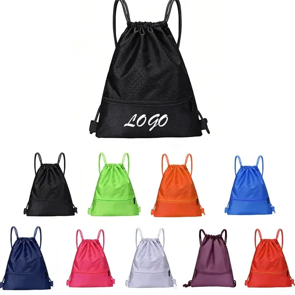Waterproof Wear-Resistant Oxford Fabric Drawstring Backpack