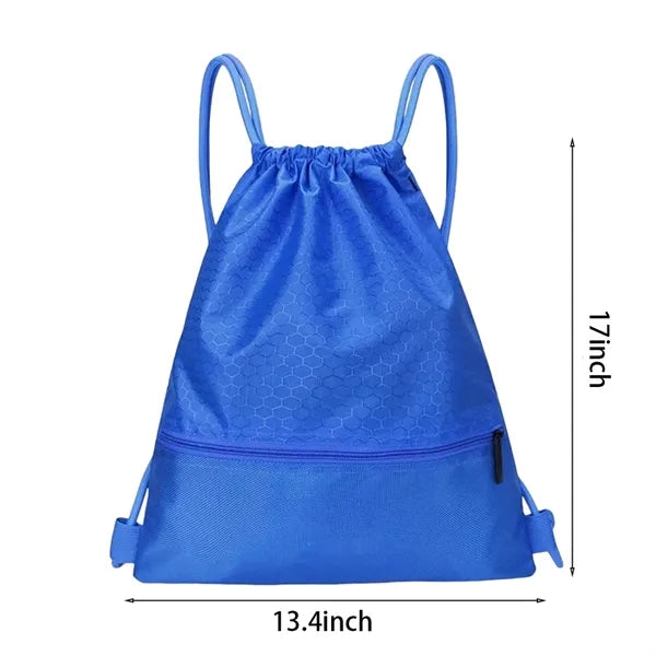 Waterproof Wear-Resistant Oxford Fabric Drawstring Backpack