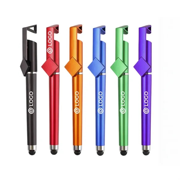 Multi-Functional ABS Phone Stand Stylus Ballpoint Pen
