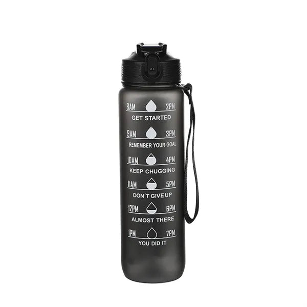 32oz Sports Water Bottle with Time Marker and Leak