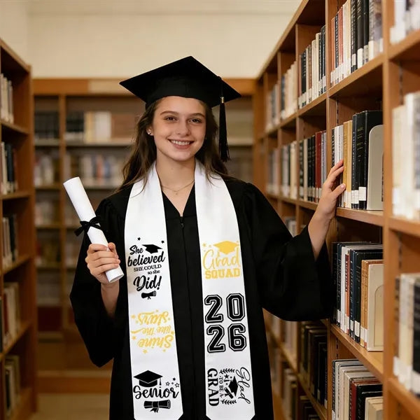 Graduation Honor Stoles Students Adults Unisex 53" 60" 72"