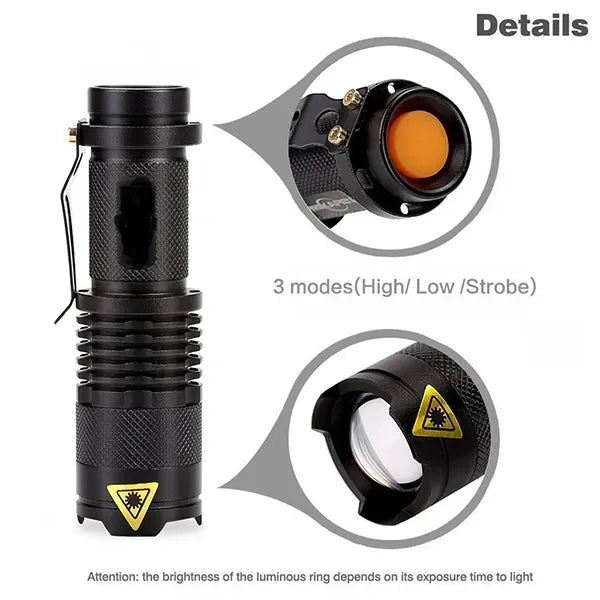 Camouflage LED Metal Flashlight