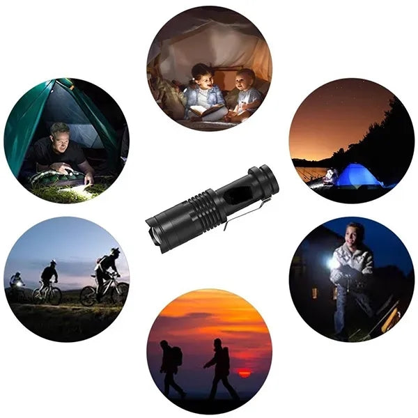 Camouflage LED Metal Flashlight