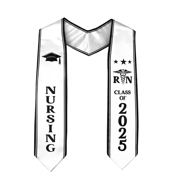 Graduation Stole Trimmed Honor Sash 60/72 Inch Adult