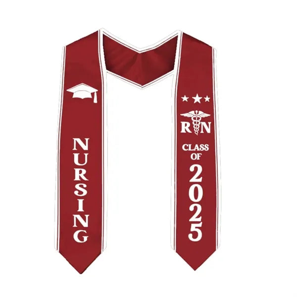 Graduation Stole Trimmed Honor Sash 60/72 Inch Adult