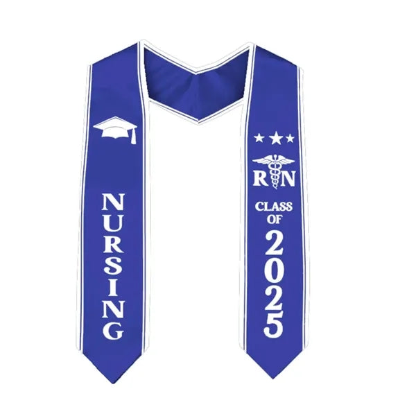 Graduation Stole Trimmed Honor Sash 60/72 Inch Adult