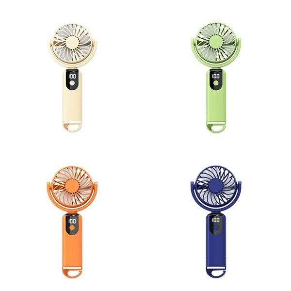 Portable Handheld Fan with Carabiner Clip
