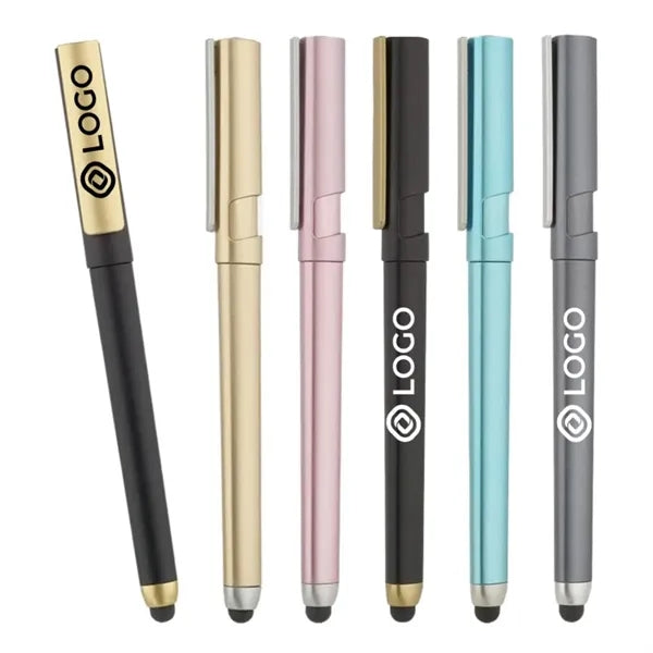 Triangular Painted ABS Phone Stand Stylus Pen