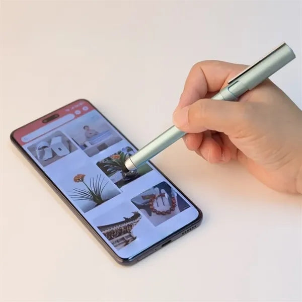 Triangular Painted ABS Phone Stand Stylus Pen