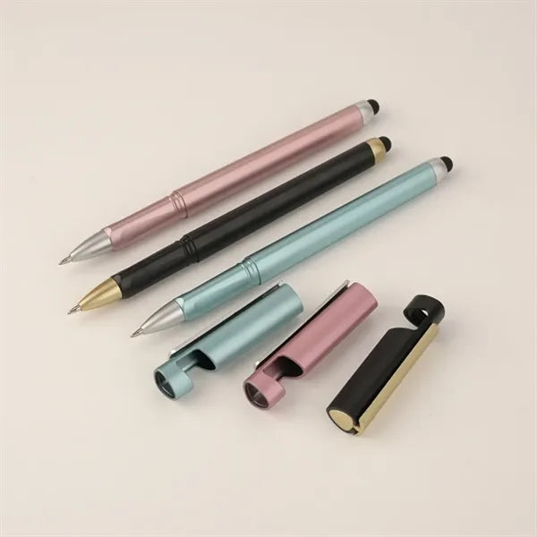 Triangular Painted ABS Phone Stand Stylus Pen
