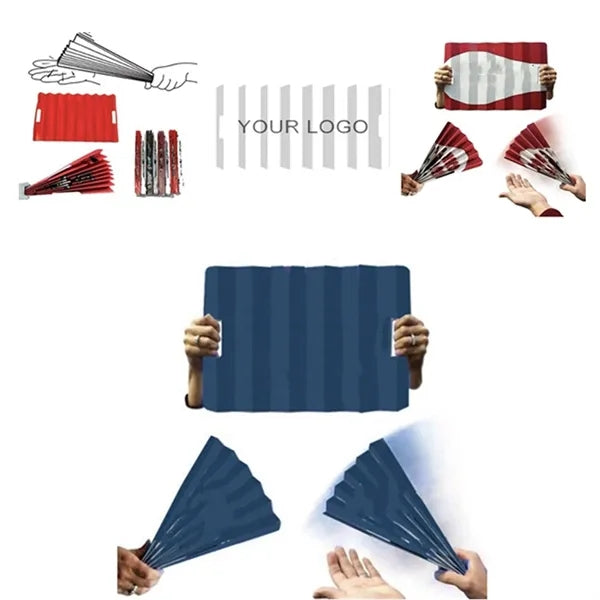 Foldable Paper Fan Hand Clapper Noisemakers