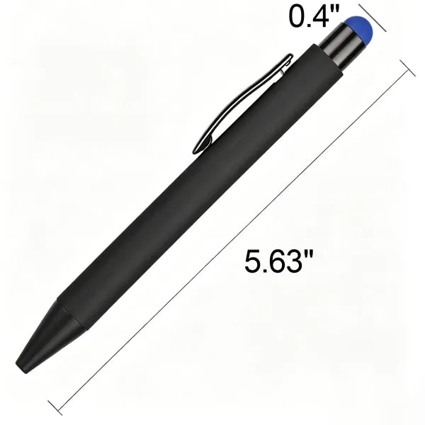 Aluminum Rubberized Matte Office Stylus Pen
