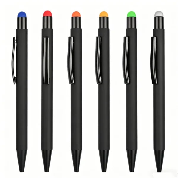 Aluminum Rubberized Matte Office Stylus Pen