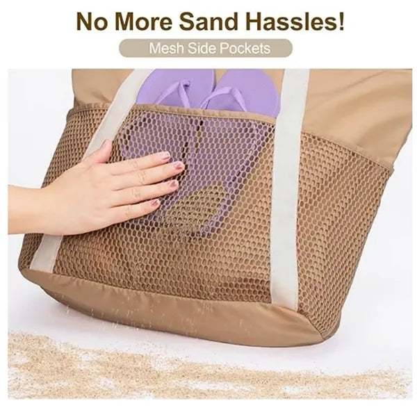 Waterproof and sandproof travel beach bag