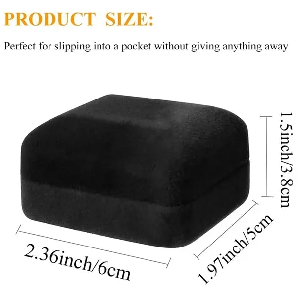 Velvet Ring Box with LED Light