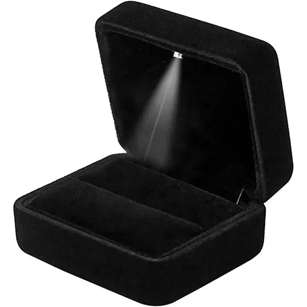 Velvet Ring Box with LED Light