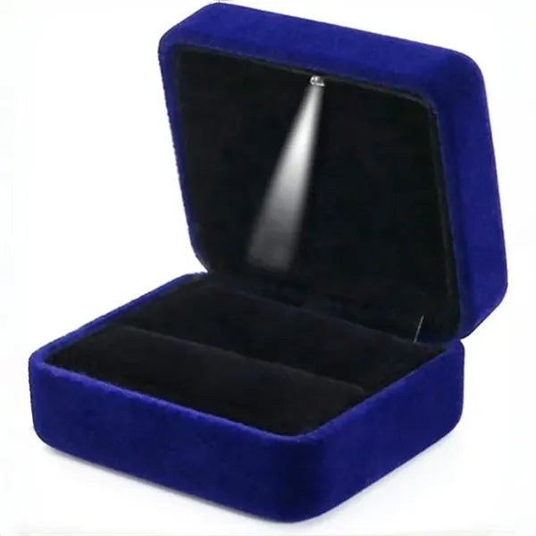 Velvet Ring Box with LED Light