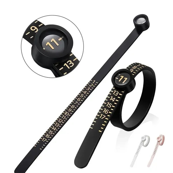 Ring Sizer Measuring Tool with Magnifier
