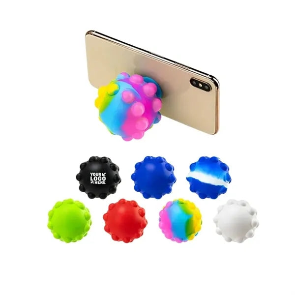 Silicone Stress Ball Suction Cup Phone Case Mount