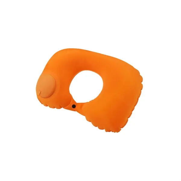 Flocked Inflatable U-Shaped Pillow