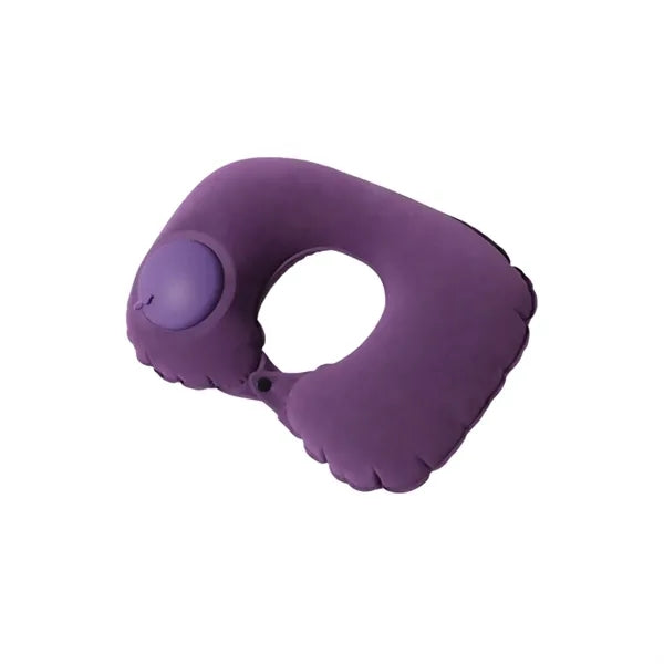 Flocked Inflatable U-Shaped Pillow