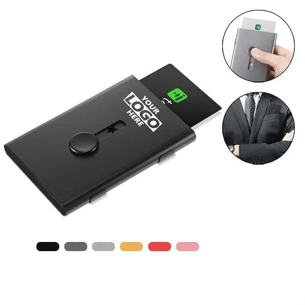 Business Card Holder Thumb Drive Stainless Portable Slide