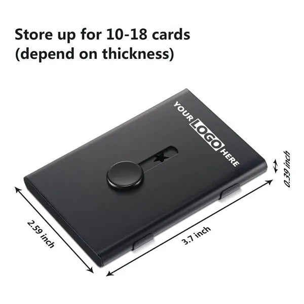 Business Card Holder Thumb Drive Stainless Portable Slide