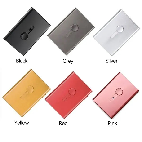 Business Card Holder Thumb Drive Stainless Portable Slide