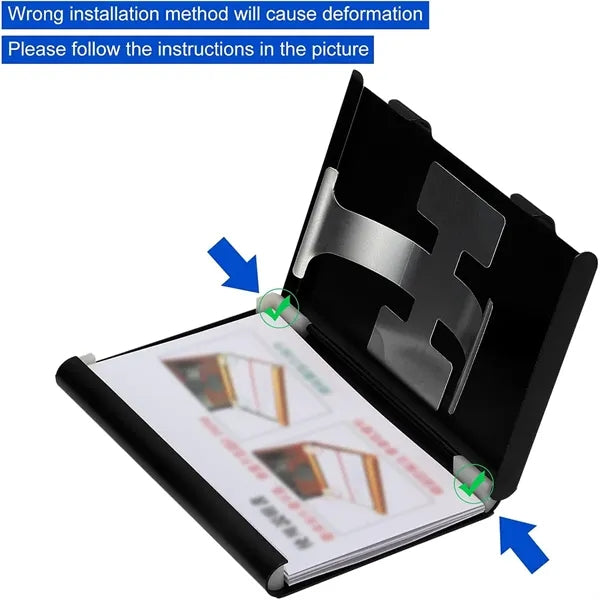 Business Card Holder Thumb Drive Stainless Portable Slide