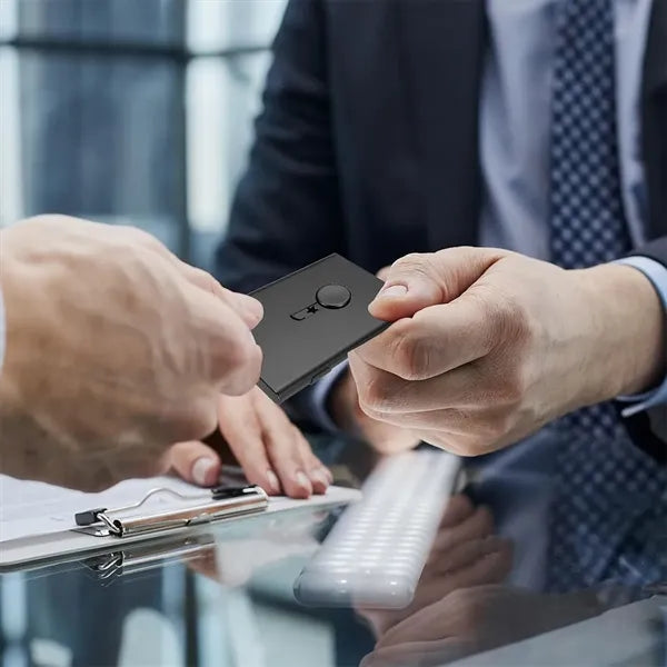 Business Card Holder Thumb Drive Stainless Portable Slide