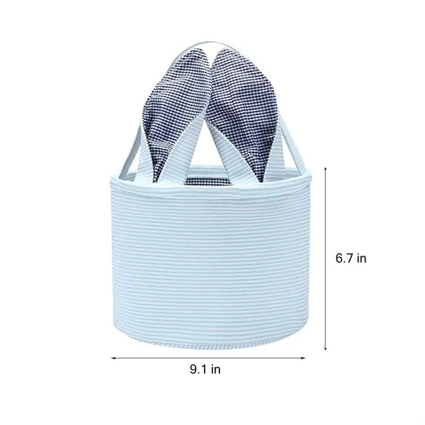 Seersucker bunny ear bag