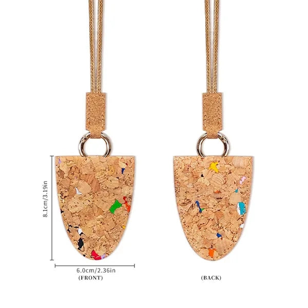 Eco-friendly magnetic cork neck lanyard eyeglass holder