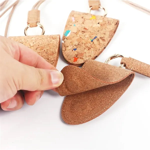 Eco-friendly magnetic cork neck lanyard eyeglass holder
