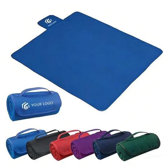 Outdoor travel portable fleece mat foldable picnic blanket