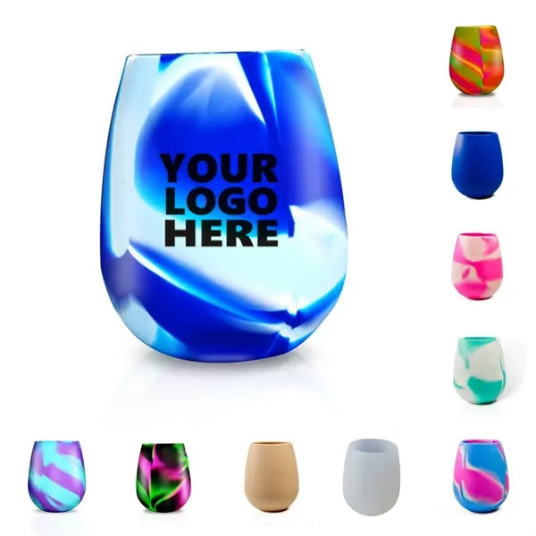 14 Oz Silicone Wine Glasses