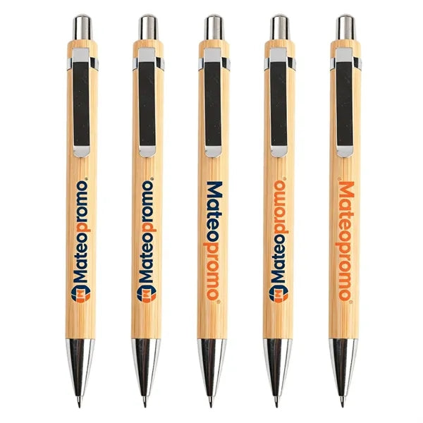 Eco-Friendly Bamboo Ballpoint Pen with Logo
