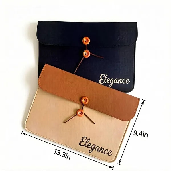 Felt A4 Document Bag with Custom Logo Available