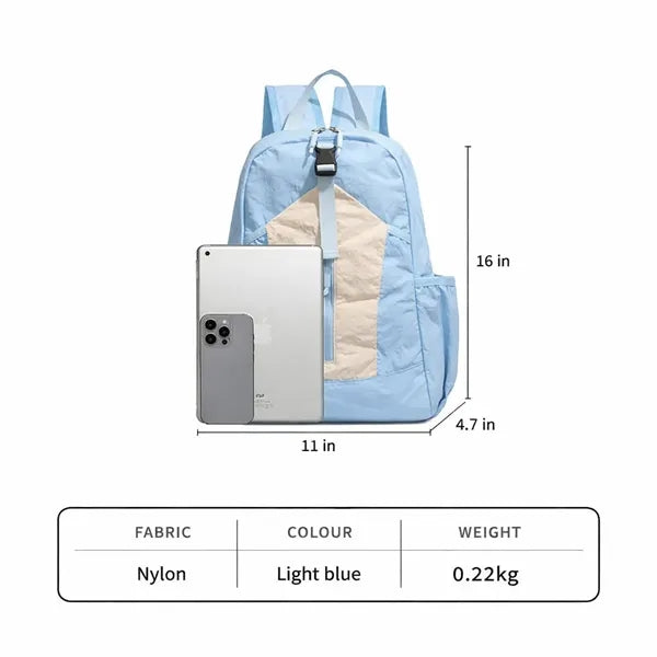 Logo Nylon Travel Backpack Outdoor Sports Bag