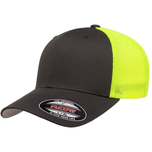 Flexfit Two-Tone Trucker Mesh Fitted Cap