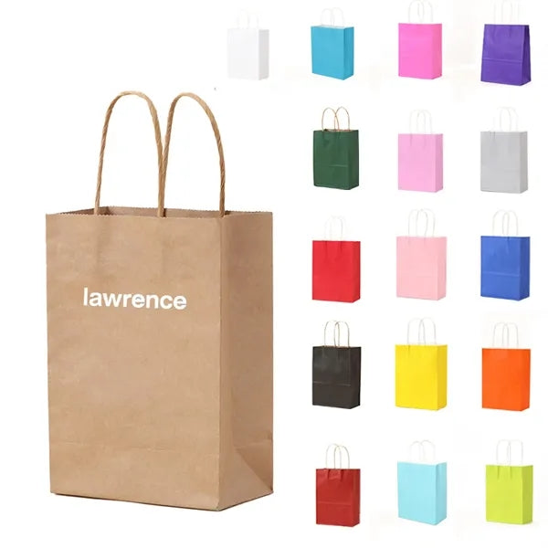 Logo Kraft Paper Bag Eco Friendly Shopping