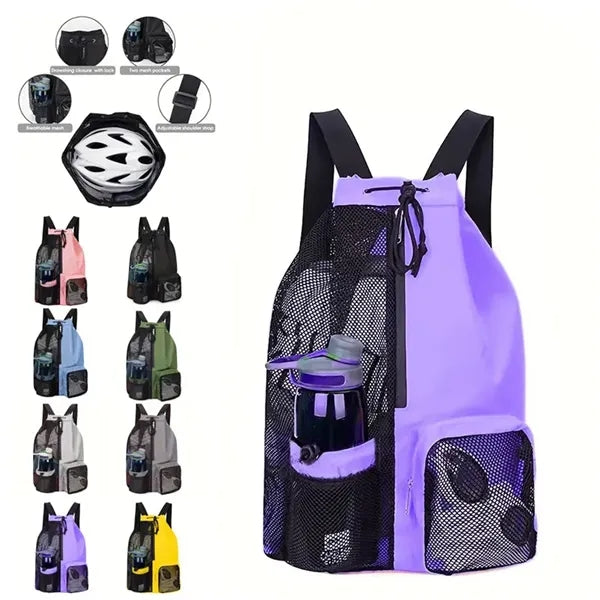 Drawstring Mesh Backpack