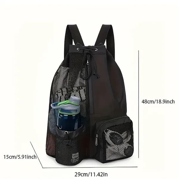 Drawstring Mesh Backpack