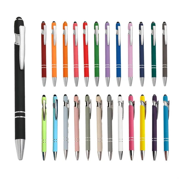 Metal Soft Touch Ballpoint Pen / Stylus