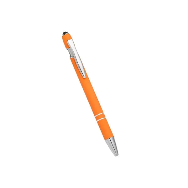Metal Soft Touch Ballpoint Pen / Stylus