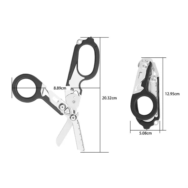6-in-1 Folding Outdoor Emergency Rescue Shears